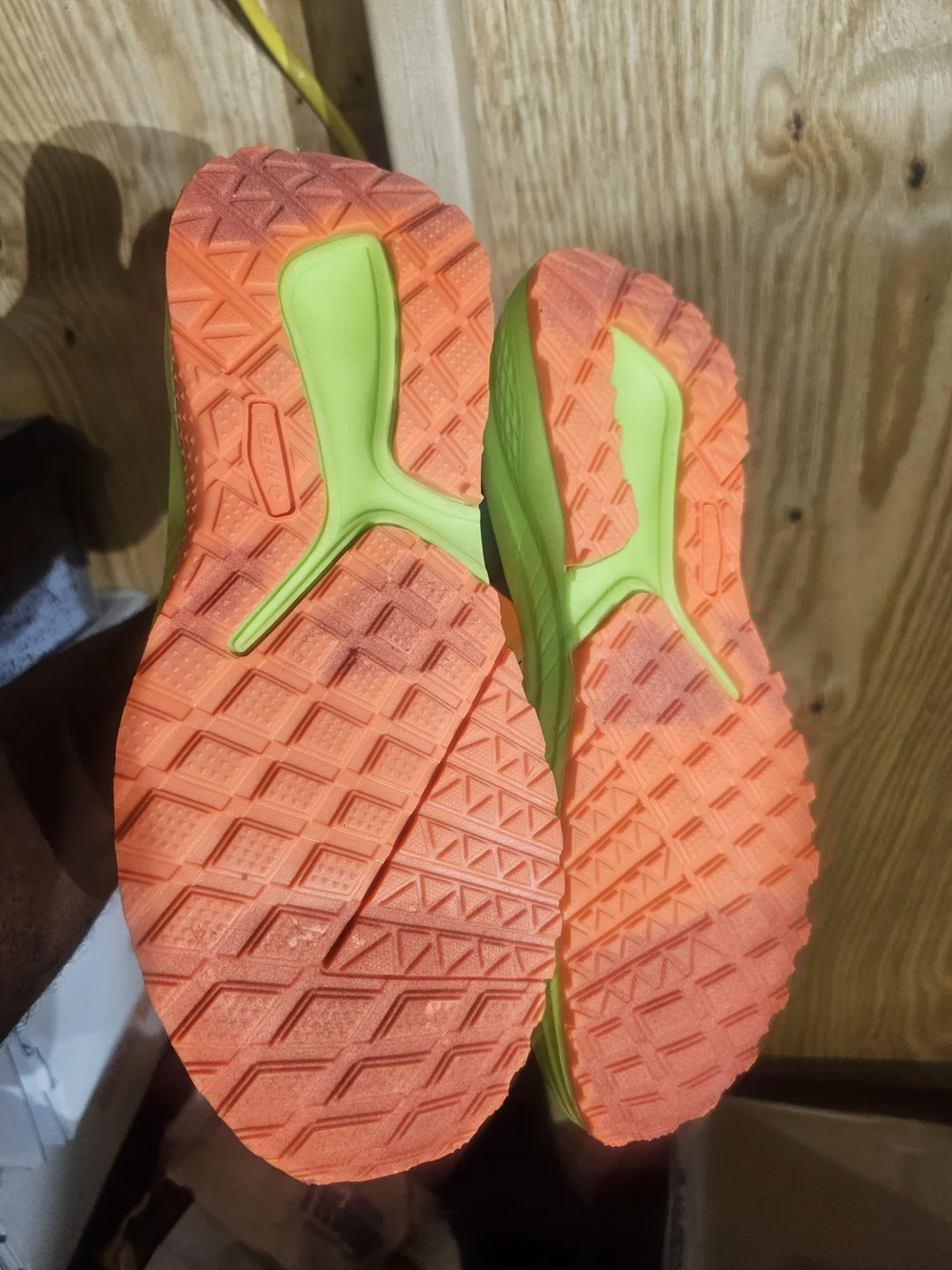 Hi-Tec Neon Yellow Men’s Trail Boots with Orange Accents